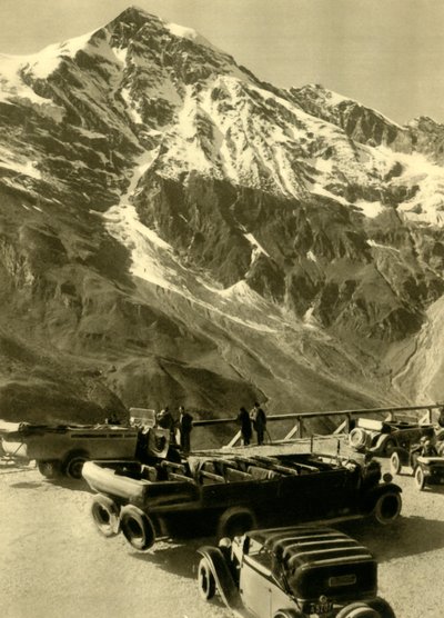 Hochmais-i kilátó a Grossglockner alpesi úton, Ausztria, 1935. alkotó: Unbekannt