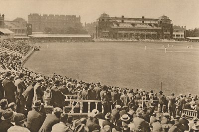 A pavilon felé nézve a halomállványról a világhírű uraknál, 1935. alkotó: Unbekannt