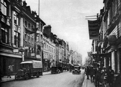 Délre nézve a londoni New Bond Streeten, 1926-1927 alkotó: Unbekannt