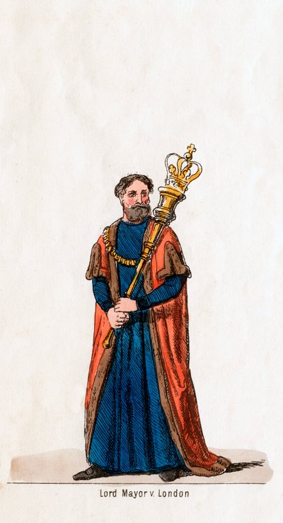 London főpolgármestere, Shakespeare VIII. Henrik drámájának jelmezterve, XIX. alkotó: Unbekannt