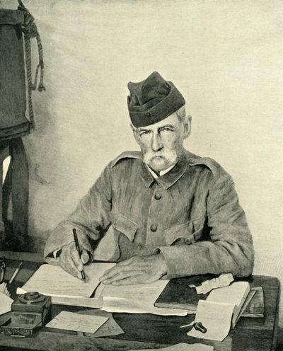 Lord Roberts írás a sátrában, c1900, 1901. alkotó: Unbekannt