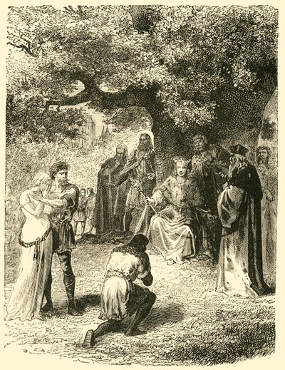 IX. Lajos, Igazságszolgáltatás a Vincennes-i erdőben, 13. század, 1890. alkotó: Unbekannt