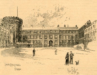 Lower Castle Yard, Dublin, Írország, 1890. alkotó: Unbekannt
