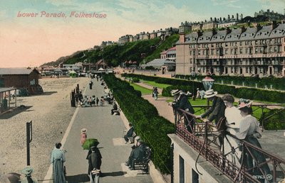 Alsó parádé, Folkestone, 19. század vége – 20. század eleje alkotó: Unbekannt