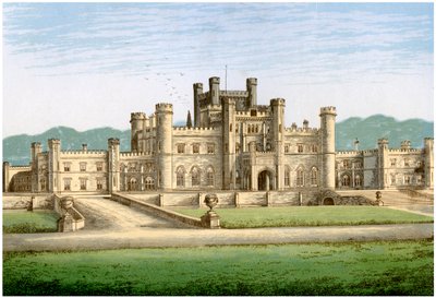 Lowther Castle, Westmorland, Lonsdale gróf otthona, 1880 alkotó: Unbekannt