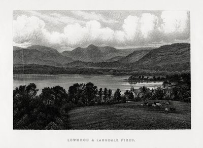 Lowwood és Langdale Pikes, Lake District, Cumbria, 1896 alkotó: Unbekannt