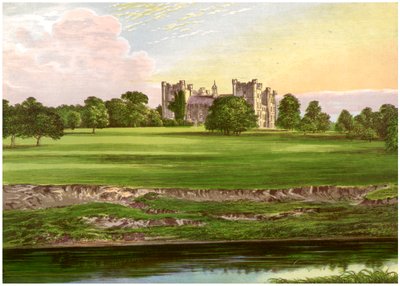 Lumley kastély, Durham megye, Scarbrough grófjának otthona, 1880 alkotó: Unbekannt