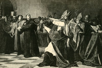 Luther a wormsi diétán, 1521, 1890. alkotó: Unbekannt