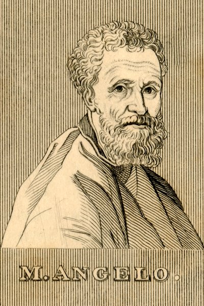 M. Angelo, 1475-1564, 1830. alkotó: Unbekannt