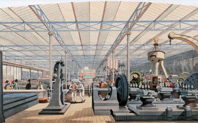 Machinery Hall, Crystal Palace kiállítás, London, 1851 alkotó: Unbekannt