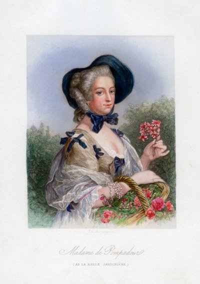 Madame de Pompadour, mint a gyönyörű kertész alkotó: Unbekannt