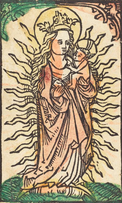 Madonna és gyermek dicsőségben a félholdon állva, 14701480. alkotó: Unbekannt