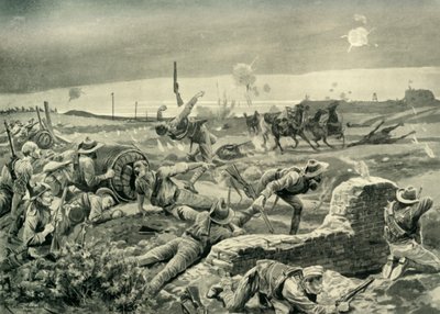 Mafeking: Eloffs elkeseredett támadása a segély előestéjén, 1901. alkotó: Unbekannt