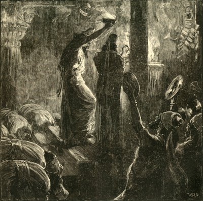 Mágusok a szent tűz körül, 1890. alkotó: Unbekannt
