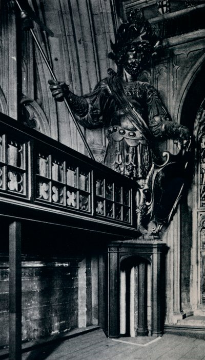 Magog Corineus, az 1940-es londoni Guildhall tűzvészben leégett két városi óriás egyike alkotó: Unbekannt