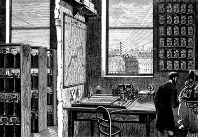 Az Exchange Telegraph Company főállomása, London, 1882 alkotó: Unbekannt