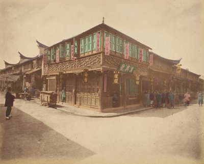 Teaház, 1870-es évek. alkotó: Unbekannt