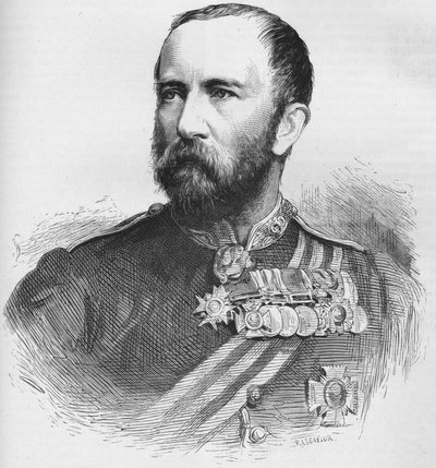 Sir Henry Evelyn Wood vezérőrnagy, VC, KCB, brit katona, 1884 alkotó: Unbekannt