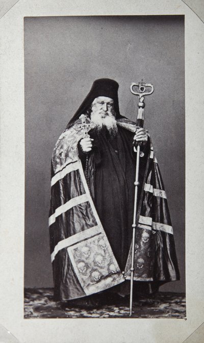 Makarios, az Athos-hegyi Szent Panteleimon kolostor érseke, Görögország, 1870-es évek alkotó: Unbekannt