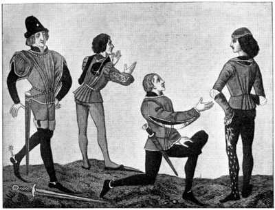 Férfi jelmez, 15. század, 1910 alkotó: Unbekannt