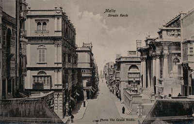 Málta – Királyi út, c1900 alkotó: Unbekannt