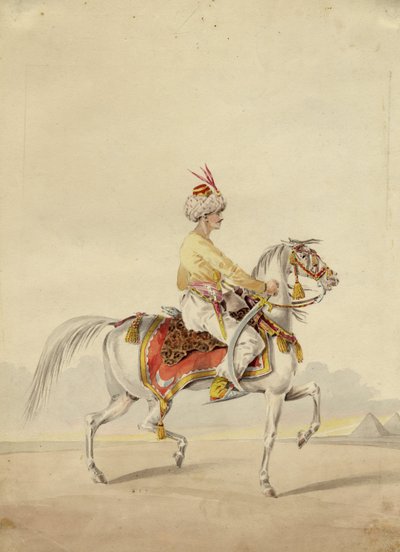 Mameluk lóháton, 1825 körül alkotó: Unbekannt