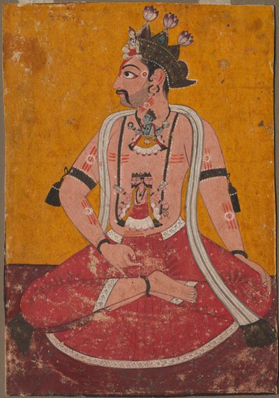 Man Dhata jógi pozícióban, c. 1690-1700. alkotó: Unbekannt