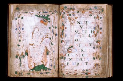Manche N* 067, Vil de Mortain, A Saint Evroult kollégiumi templom kincse, 10. századi evangéliumi könyv. alkotó: Unbekannt