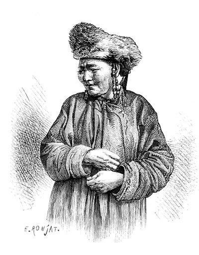 Mandzsu nő, 1890 alkotó: Unbekannt