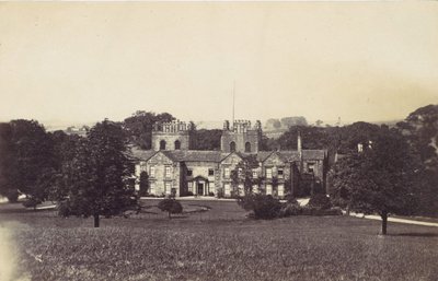 Kúria két toronnyal a földről nézve, 1860-as évek. alkotó: Unbekannt