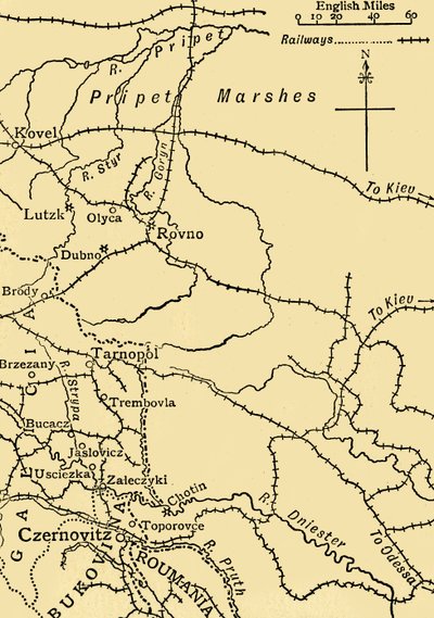 „Ivanoff tábornok hadműveleteit illusztráló térkép...”, Első világháború, 1915, 1920. alkotó: Unbekannt