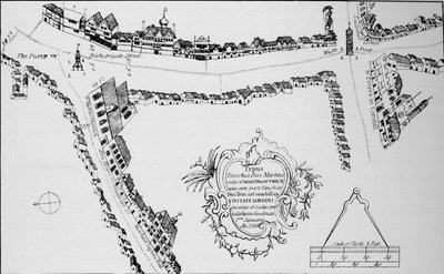 Bishopsgate térképe, City of London, c1599 1904 alkotó: Unbekannt