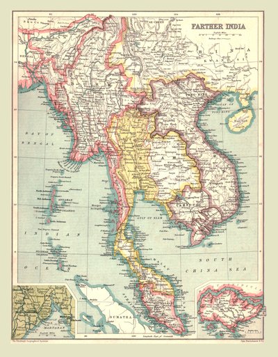 Távolabbi India térképe, 1902. alkotó: Unbekannt