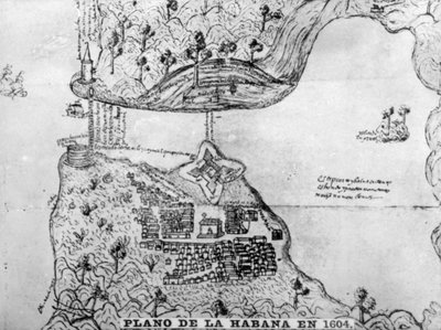 Havanna térképe, 1608, 1920-as évek alkotó: Unbekannt