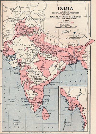 India térképe 1856-ban 1906. alkotó: Unbekannt