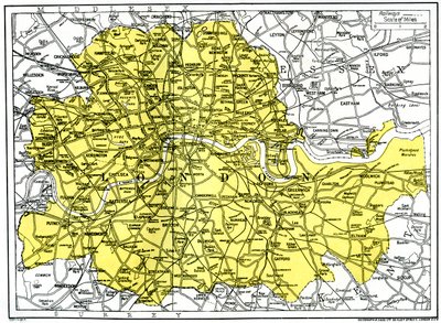 London térképe, 1924-1926 alkotó: Unbekannt