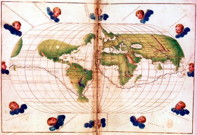 Magellán világ körüli utazásának térképe, 1519-1521 alkotó: Unbekannt