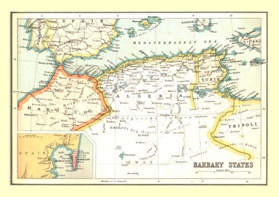 A Barbár államok térképe, 1902. alkotó: Unbekannt