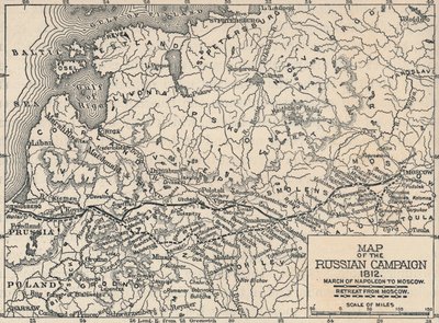 Az orosz hadjárat térképe, 1812, 1896 alkotó: Unbekannt