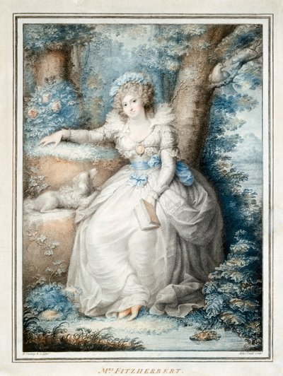 Maria Fitzherbert, IV. György király társa, mielőtt király lett, 19. század alkotó: Unbekannt