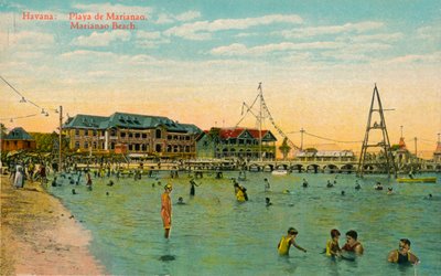 Marianao Bathing Beach, Havanna, Kuba, 1910 alkotó: Unbekannt