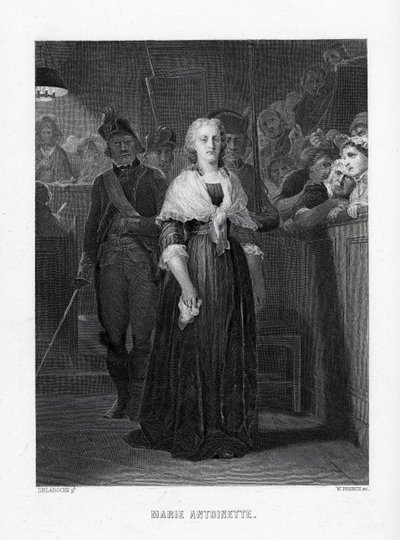 Marie Antoinette kilép a kongresszusból az ítélet után, 1882 alkotó: Unbekannt