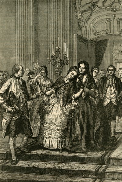Marie Antoinette búcsút vesz az anyától, 1770, 1890. alkotó: Unbekannt