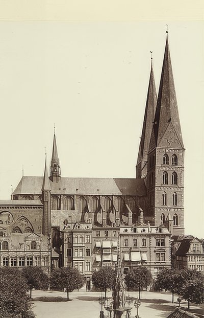 Marienkirche Lübeckben. 1900 körül alkotó: Unbekannt