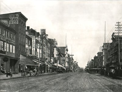 Market Street, Philadelphia, USA, 1895. alkotó: Unbekannt