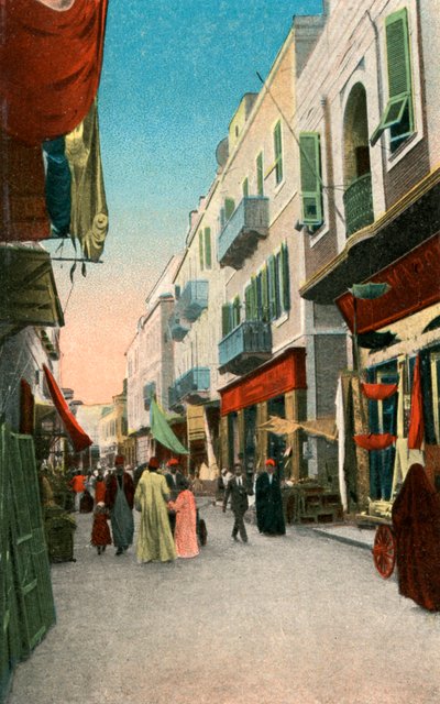 Market Street, Szuez, Egyiptom, XX. század alkotó: Unbekannt