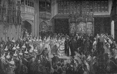 A walesi herceg házassága, 1890 alkotó: Unbekannt
