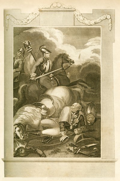 Blucher marsall a ligny-i csatában, 1815. június 16-án, 1816. alkotó: Unbekannt