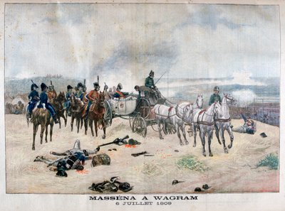Massena marsall a wagrami csatában, Ausztriában, 1809. július 5-6., 1904. alkotó: Unbekannt