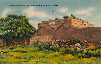 Martello Towers Old Union Fort, Key West, Florida, 1940-es évek alkotó: Unbekannt